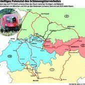 Maximal zwölf Güterzüge mehr