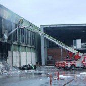 Feuer in der Abfallentsorgung