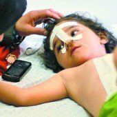 Shayma (4) wurde verwundet, ihre Mama und ihre Geschwister getötet