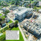 „In der Wirke“-Baustelle beim ehemaligen Wolff-Areal in Hard schreitet voran
