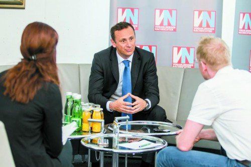 Finanzstaatssekretär Jochen Danninger kann sich vorstellen, über eine Steuerhoheit der Bundesländer zu diskutieren. Foto: VN/Steurer