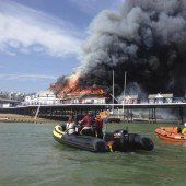 Flammen verschonten Seebrücke