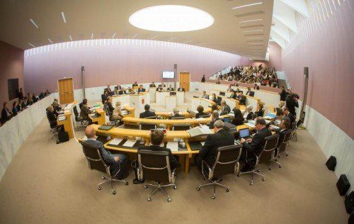 In dieser Formation kommt der Landtag zum letzen Mal zusammen. FOTO: VN/STEURER
