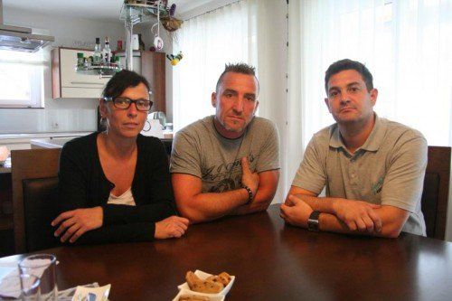 Manuela und Georg Fessler, Stefan Loacker ist Obmann des Vereins von „Georgs Fäscht“: „Einfach nur furchtbar.“  Fotos: VN/Matt