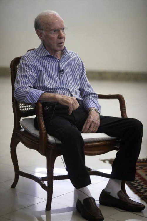 Mario Zagallo im Interview. Reuters