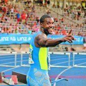 Gatlin lief in Linz die 100 Meter in 9,82 Sekunden