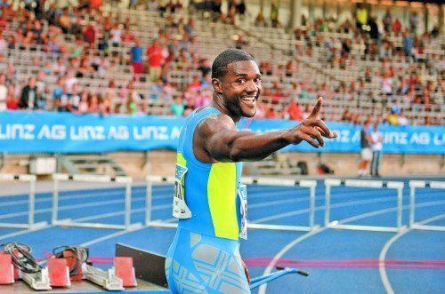 Meetingrekord auf der Gugl über 100 m: Justin Gatlin. Foto: gepa