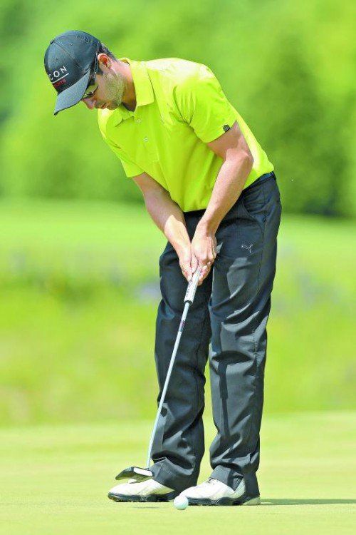 Mit guten Putts im Vorderfeld: Manuel Trappel. Foto: gepa