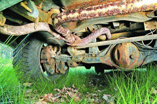 Rostbefall an allen Bauteilen: Der Shuanghuan CEO ist beim 100.000-Kilometer-Test der „Auto Bild Allrad“ durchgefallen. Foto: Auto-Bild-Allrad