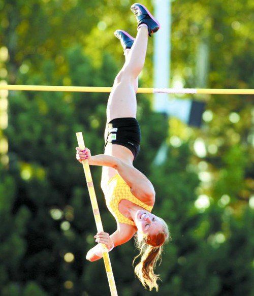 Schwang sich in neue Höhen: Kira Grünberg. Foto: gepa