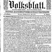 „Heranrücken des großen Weltkriegs“
