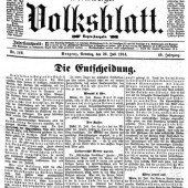 „Würfel über Krieg oder Frieden fallen“