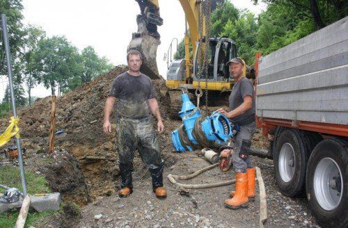 Zwei neue Wasserschieber tun nun ihren Dienst. Foto: Schallert