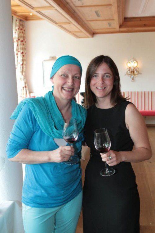 Angelika Deutsch (l.) mit Winzerin Ingrid Grioss.
