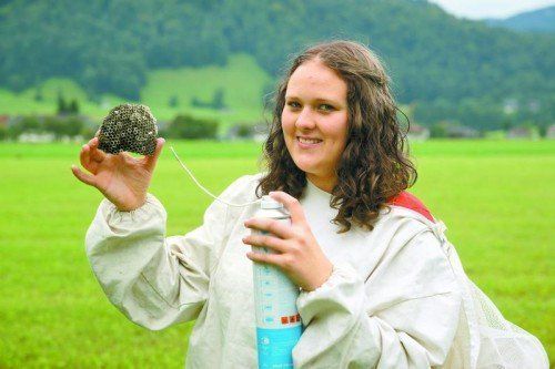 Annika Machnik (17) ist Vorarlbergs einziger Lehrling der Schädlingsbekämpfung. Foto: L. Berchtold