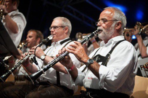 Auch Volksmusik-Interpreten aus Vorarlberg kamen beim Blasmusik-Festival zu ihrem Auftritt.