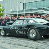 Ein Dragster-Neuling fuhr ins Finale