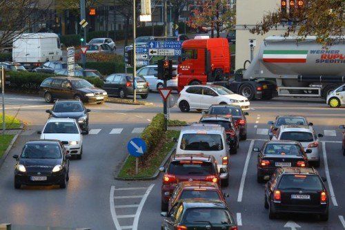 Die Bärenkreuzung in Feldkirch soll durch eine Tunnelspinne entlastet werden. Den Grünen ist das Projekt suspekt. Foto: VN/Hofmeister