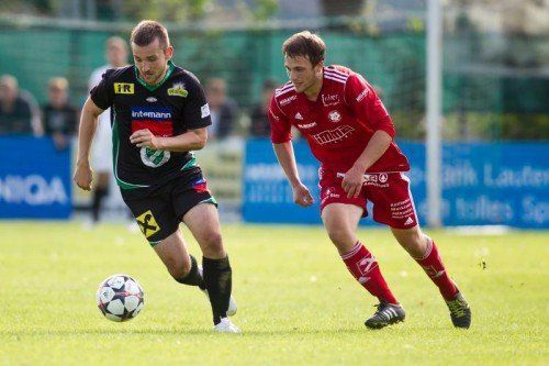 Die Kicker des FC Lauterach waren beim 3:0-Heimerfolg von der Truppe aus Andelsbuch überhaupt nicht zu stoppen. Foto: steurer
