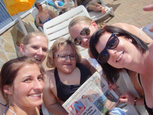 Einen spaßigen Kurztrip nach Verbania am Lago Maggiore hatten Karin Stöckler, ihre Nichten Verena, Jennifer und Désirée Sutter sowie deren Freundin Palma Kohlhaupt.