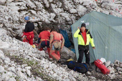 Einige der Rettungskräfte waren im Juni an der Rettung des deutschen Höhlenforschers Johann Westhauser beteiligt. Foto: APA