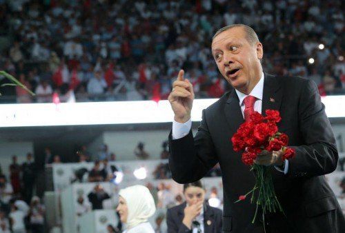 Erdogan wurde gestern als Staatspräsident vereidigt. EPA