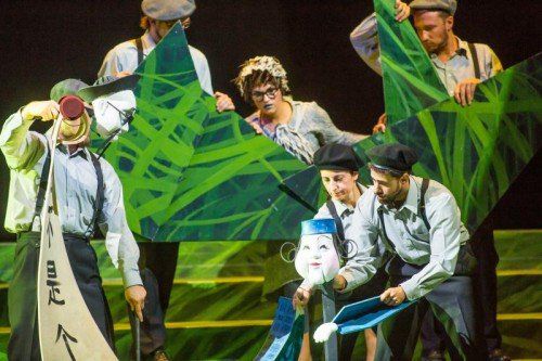 Fotoprobe, Bregenzer Festspiele, Familienoper, Die Nachtigall