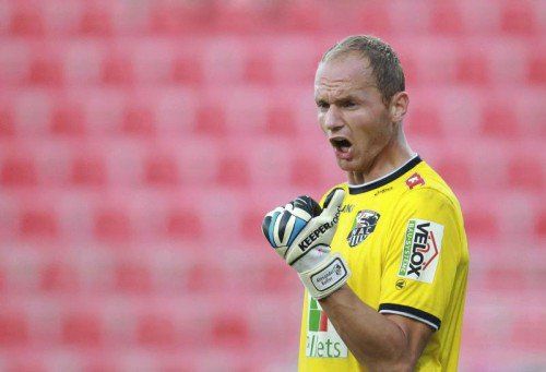 Goalie Alex Kofler ist mit seinem WAC noch ungeschlagen. gepa