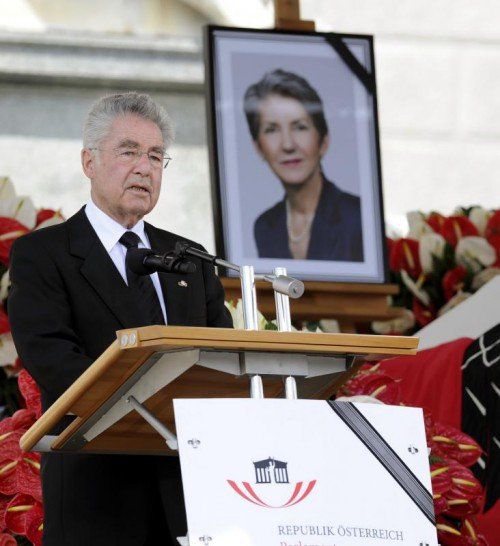 Heinz Fischer: „Abschied von einer großen Österreicherin.“ Foto: APA