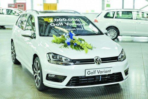 Jubiläum: Zweimillionster VW Golf Variant. Foto: werk