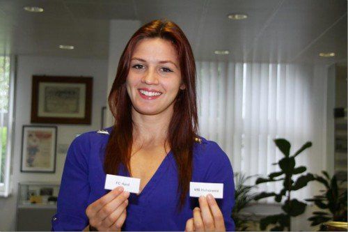 Judoka Desiree Klinger zog die Partien der dritten Runde. Knobel