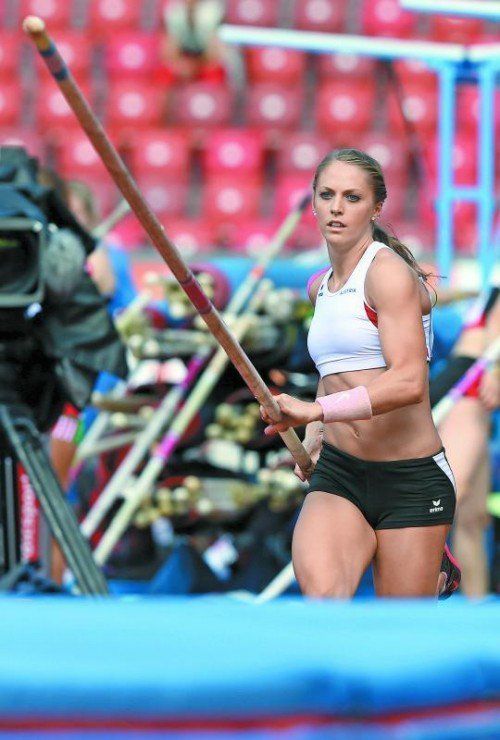 Mit 4,45 Meter sprang Stabhochspringerin Kira Grünberg ins Finale. Da möchte sie drauflegen: „4,50 wären super.“ Foto: gepa