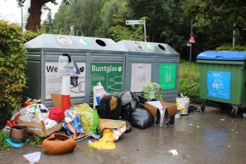 Müllsammelstelle in Gisingen. Der Kamereinsatz wird derzeit rechtlich geprüft. Foto: sis