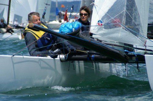 Nicole und Dietmar Salzmann vom YC Rheindelta sind wieder ein erfolgreiches Tornado-Duo. Foto: thüringer