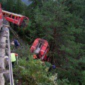 Erdrutsch lässt Zug entgleisen