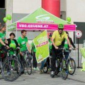 Wahlkämpfer am Drahtesel