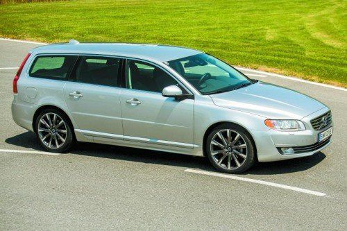 Zeitlose Eleganz: Volvo hat den großen Kombi V70 dezent überarbeitet. Neue, effiziente Motorengeneration. Fotos: VN/Steurer