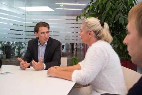 Außenminister Sebastian Kurz im Gespräch mit den VN: „Sich dem IS anzuschließen ist ein Schwerverbrechen.“  FOTO: VN/STEURER