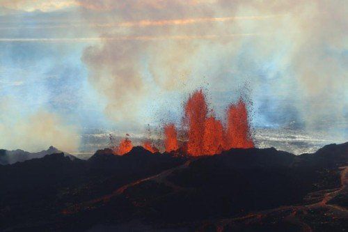 Der Bárdarbunga ist einer der größten Vulkane der Welt.  Foto: AP