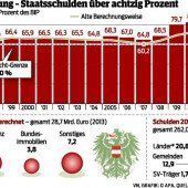 Staatsschulden bei über 80 Prozent