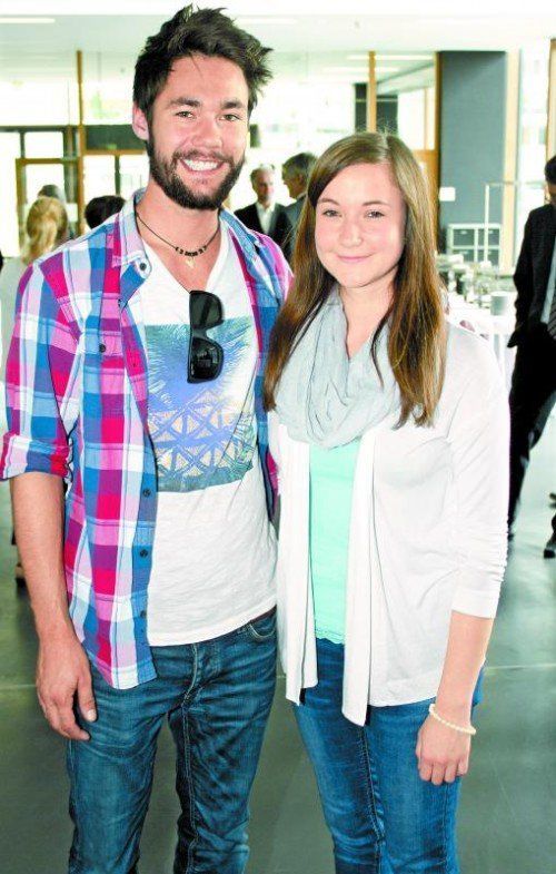 Jung-Studenten Marcel Schneider und Nadine Nußbaumer. Franc