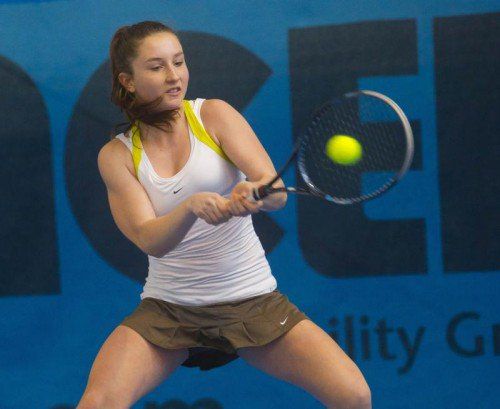 Melanie Pinkitz vom TC Dornbirn sicherte sich den Sieg bei der Neuauflage des Messe-Tennisturniers. Foto: paulitsch