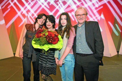 Nach der Preisverleihung fanden sich bei Michael Köhlmeier die ersten Gratulanten ein.