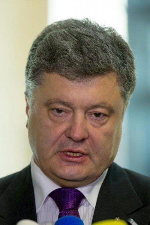 Poroschenko hat mit Putin eine Waffenruhe vereinbart. REUTERS