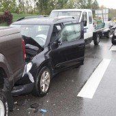 Auffahrunfall auf der Autobahn