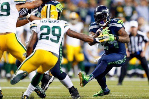 Runningback Marshawn Lynch erlief insgesamt 110 Yards.