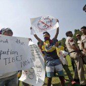Exil-Tibeter demonstrieren in Delhi gegen Chinas Besetzung ihres Herkunftslandes