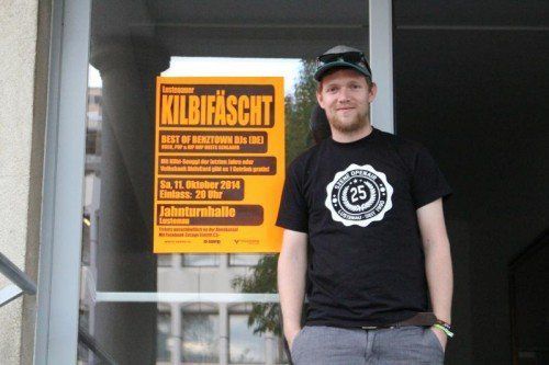 Am Samstag findet das Kilbifäscht statt. Lukas Hagen ist bereit für den Ansturm. Foto: David Weiß