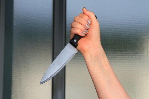 Die Beschuldigte räumte ein, ihrem Lebensgefährten ein Küchenmesser vorgehalten zu haben.  symbol/fotolia