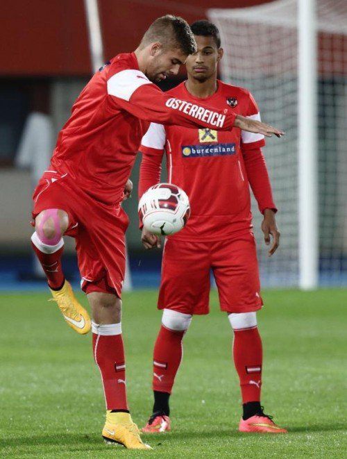 Die Anwärter auf Jankos Platz, Lukas Hinterseer (l.) und Rubin Okotie.